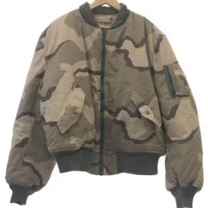 Alpha Industries Puffy Reversable Brown Camo Bomber XL